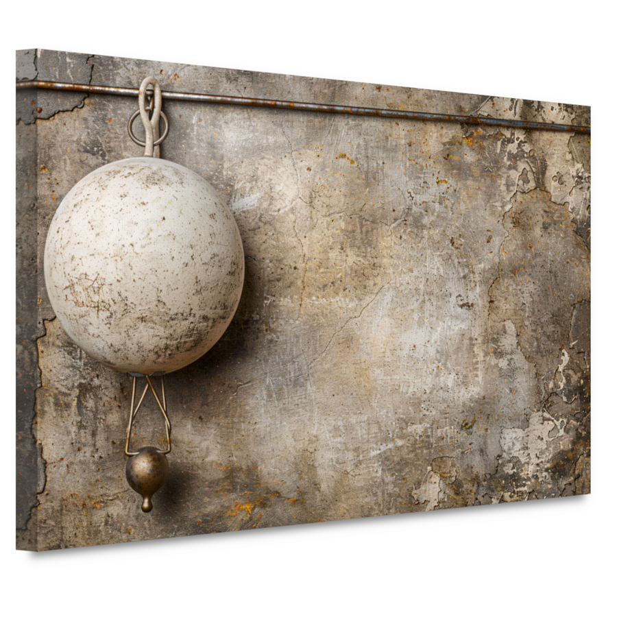 Minimalistische witte bal canvas