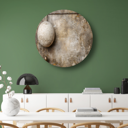 Minimalistische witte bal forex muurcirkel
