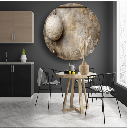 Minimalistische witte bal forex muurcirkel