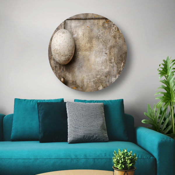 Minimalistische witte bal forex muurcirkel