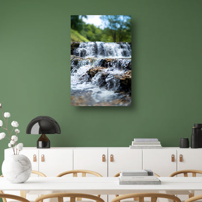 Monochrome Waterval in het Bos acrylglas