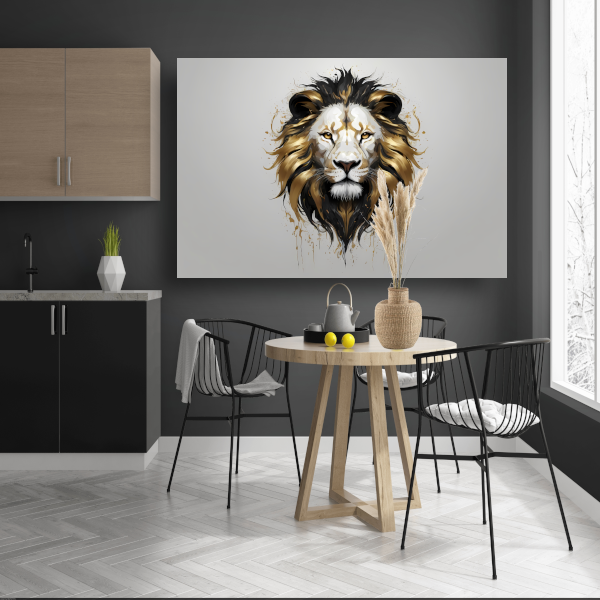 De Leeuw, Koninklijk en Goud canvas met baklijst