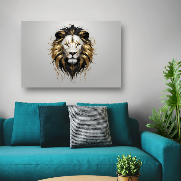 De Leeuw, Koninklijk en Goud canvas met baklijst