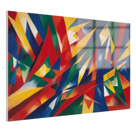 Dans van Primaire Kleuren in Abstractie acrylglas