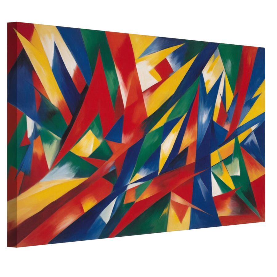 Dans van Primaire Kleuren in Abstractie canvas