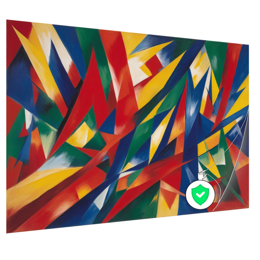 Dans van Primaire Kleuren in Abstractie poster