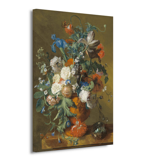 Bloemen in een urn - Jan van Huysum canvas