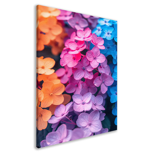 Kleurrijk Bloemenzee in Modern Jasje canvas