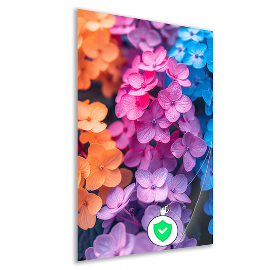 Kleurrijk Bloemenzee in Modern Jasje poster