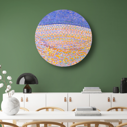 Duin III - Piet Mondriaan aluminium muurcirkel