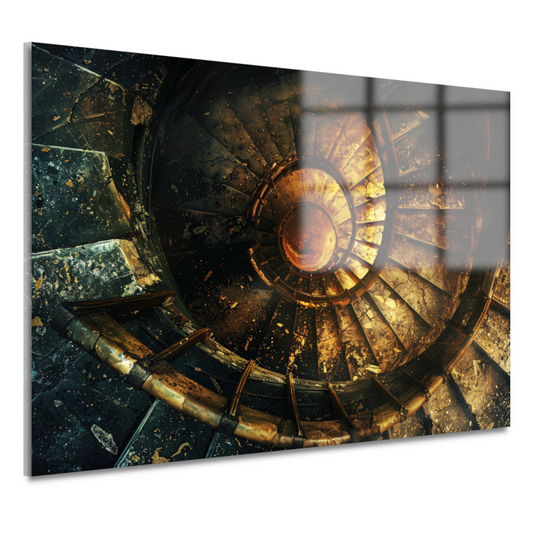 Moderne spiraaltrap acrylglas