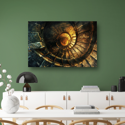 Moderne spiraaltrap canvas