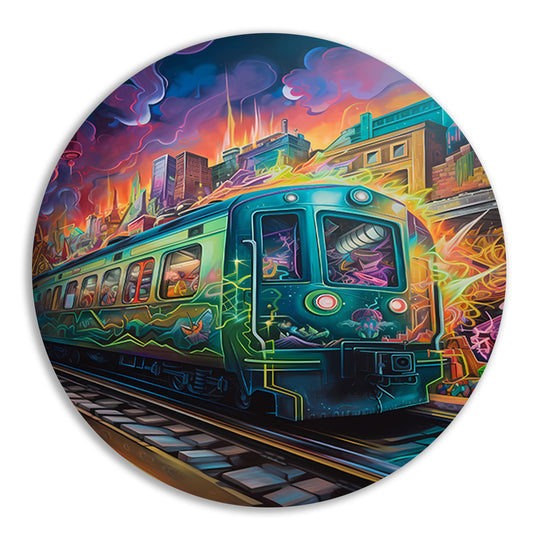 Trein door stedelijke tunnel forex muurcirkel