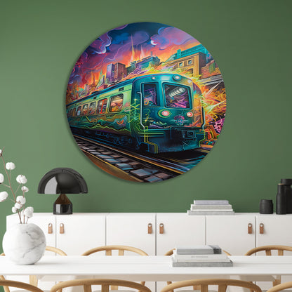 Trein door stedelijke tunnel forex muurcirkel