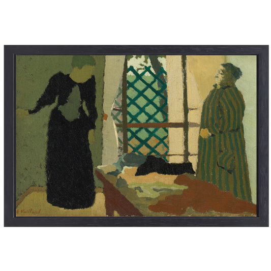 Het Naaiatelier van Madame Vuillard - Édouard Vuillard canvas met baklijst