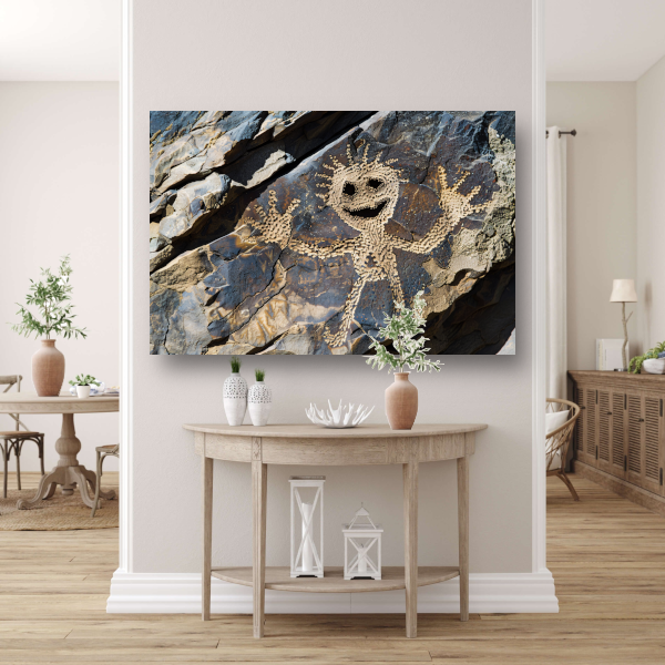 Grijnsende Rots op Straat acrylglas