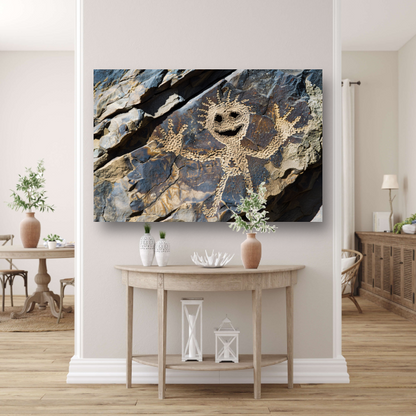Grijnsende Rots op Straat acrylglas