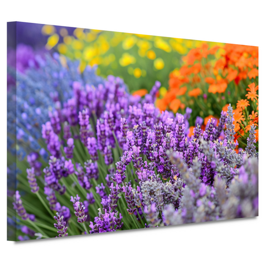 Impressionistische bloemenpracht canvas