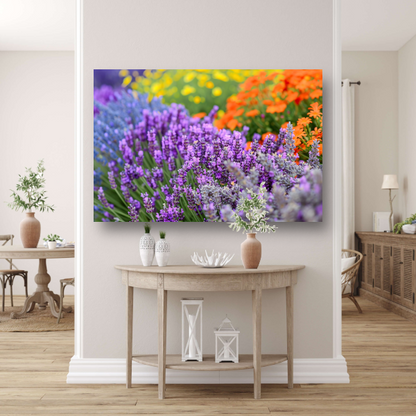 Impressionistische bloemenpracht canvas