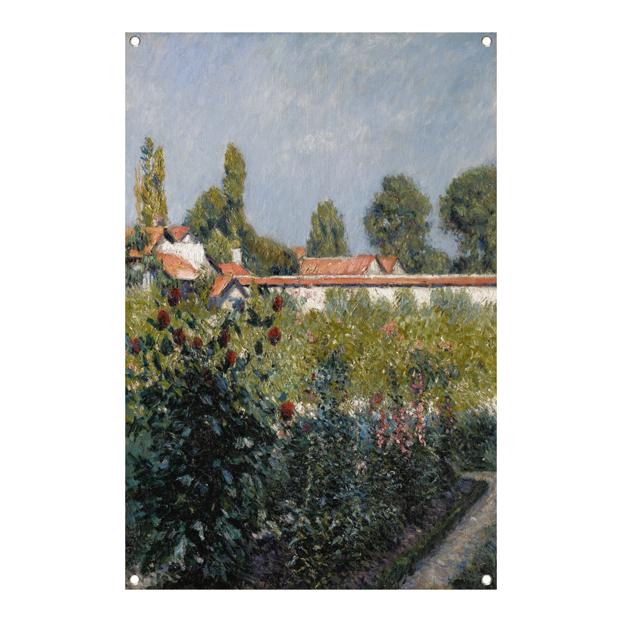 Fruit De Petit Gennevilliers Garden, de roze daken - Gustave Caillebotte tuinposter