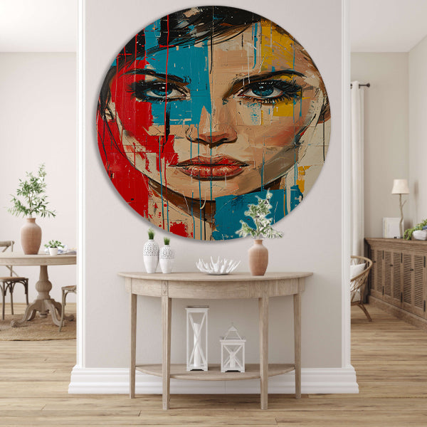 Emotionele Expressie met Kleurrijk Tranen forex muurcirkel