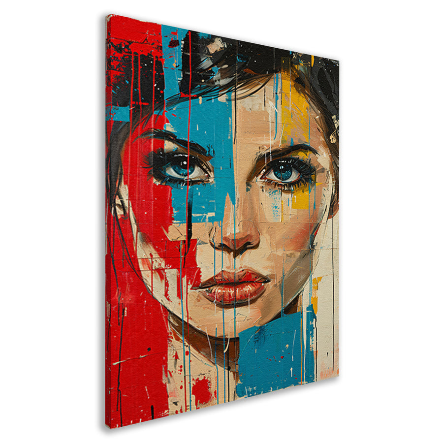 Emotionele Expressie met Kleurrijk Tranen canvas