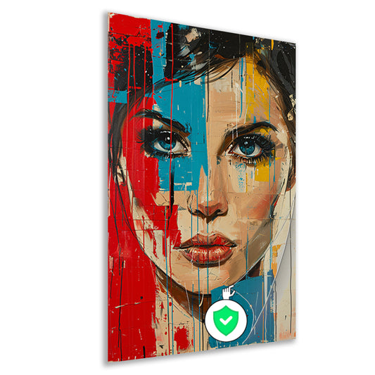 Emotionele Expressie met Kleurrijk Tranen poster