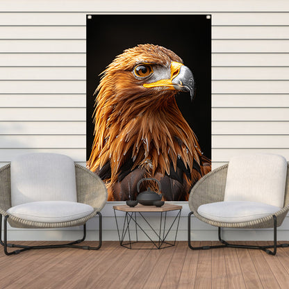 Portret van een Adelaar met Indringende Blik tuinposter