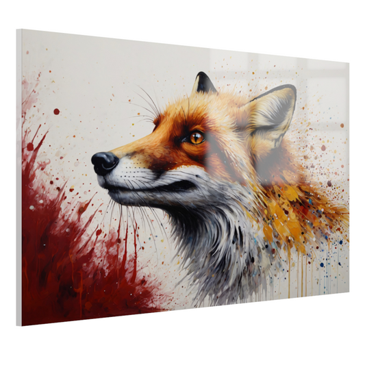 Levendige Impressionistische Vossen Spatten acrylglas