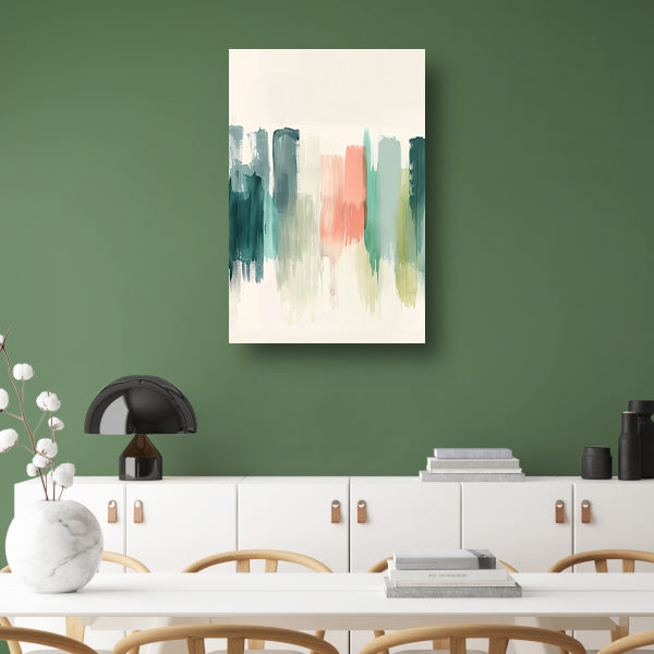 Kleurrijke abstracte schildering voor modern interieur canvas