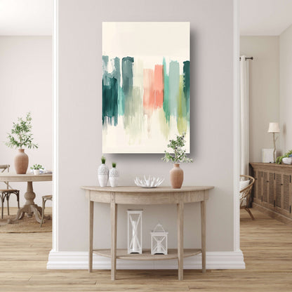 Kleurrijke abstracte schildering voor modern interieur canvas