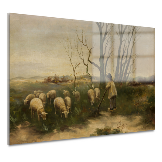 Herder en schapen - Anton Mauve acrylglas