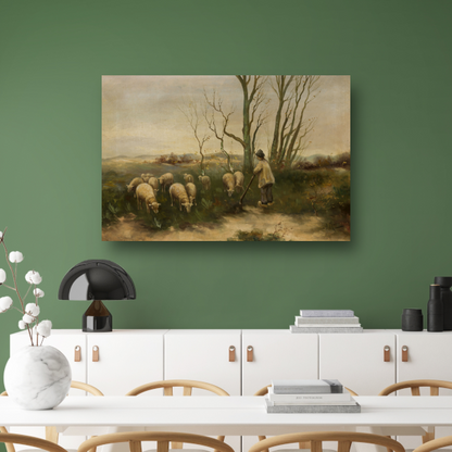 Herder en schapen - Anton Mauve canvas
