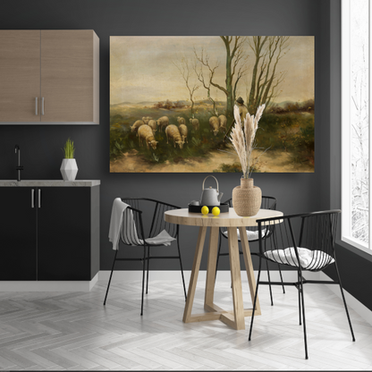 Herder en schapen - Anton Mauve canvas