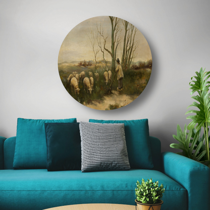 Herder en schapen - Anton Mauve forex muurcirkel