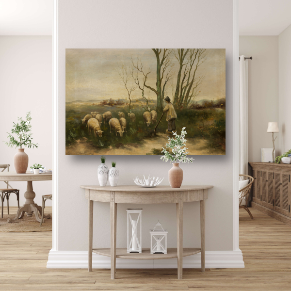 Herder en schapen - Anton Mauve acrylglas