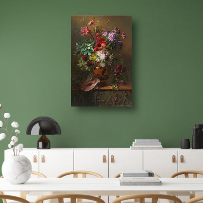 Stilleven met bloemen in een Griekse vaas - Georgius van Os poster