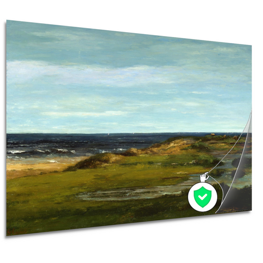 Zeegezicht - Gustave Courbet poster