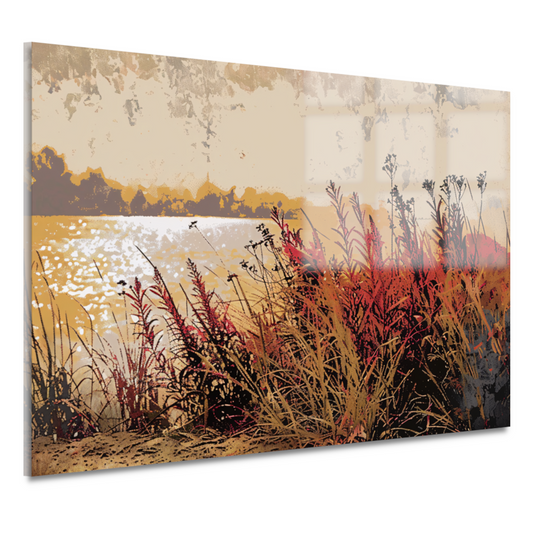 Impressionistische waterlelies acrylglas