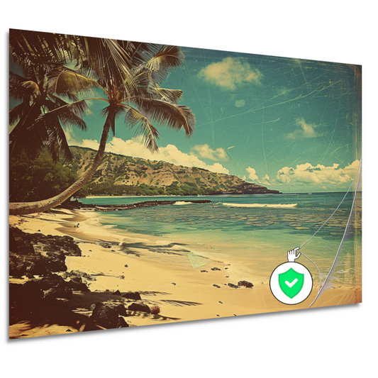 Tropisch Strand met Palmbomen poster
