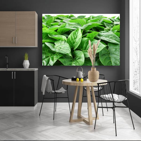 Bladergroen canvas