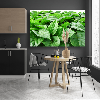 Bladergroen canvas