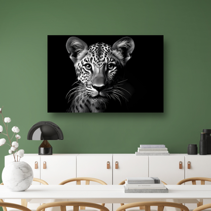 Luiaard in tegenlicht canvas met baklijst