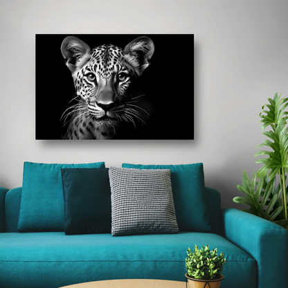 Luiaard in tegenlicht canvas met baklijst