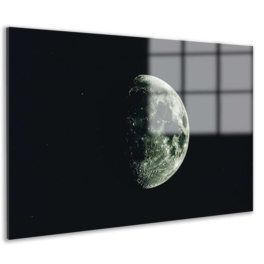 Halve maan in sterrennacht   acrylglas