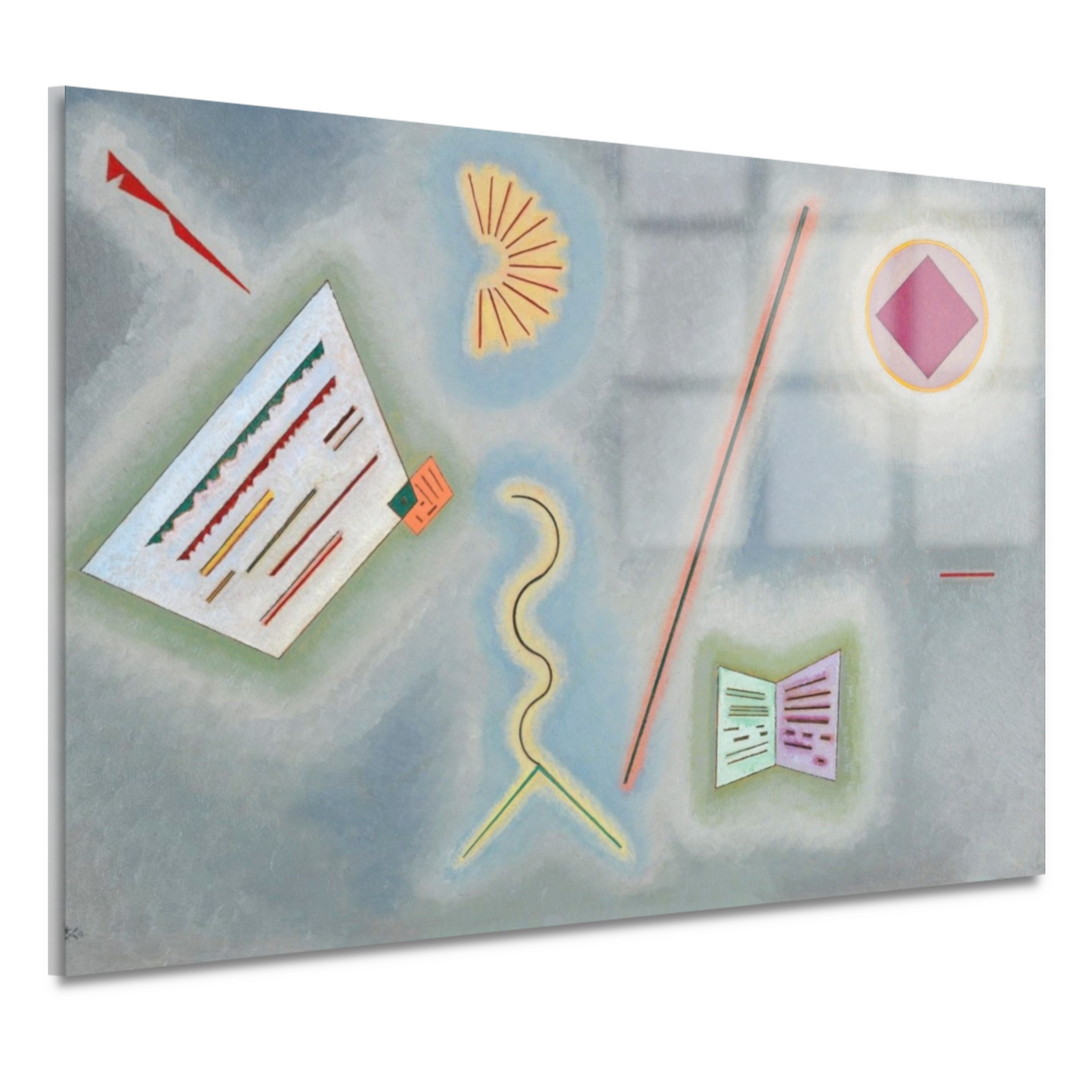 Oppervlakken en lijnen - Wassily Kandinsky acrylglas