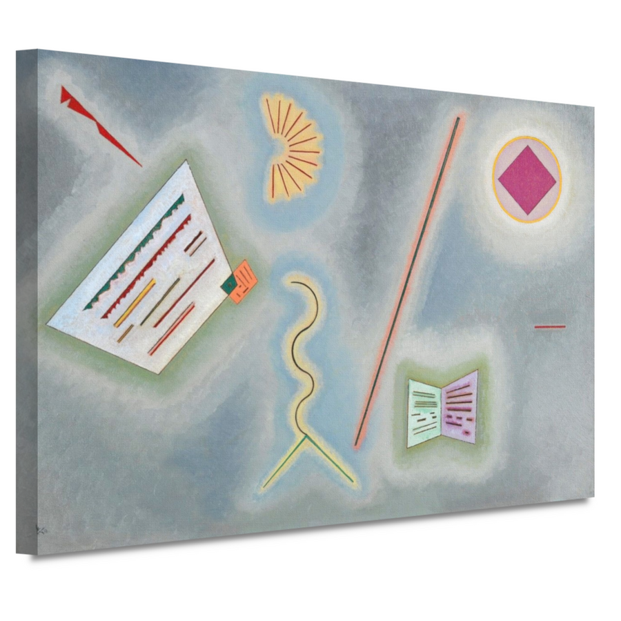 Oppervlakken en lijnen - Wassily Kandinsky canvas