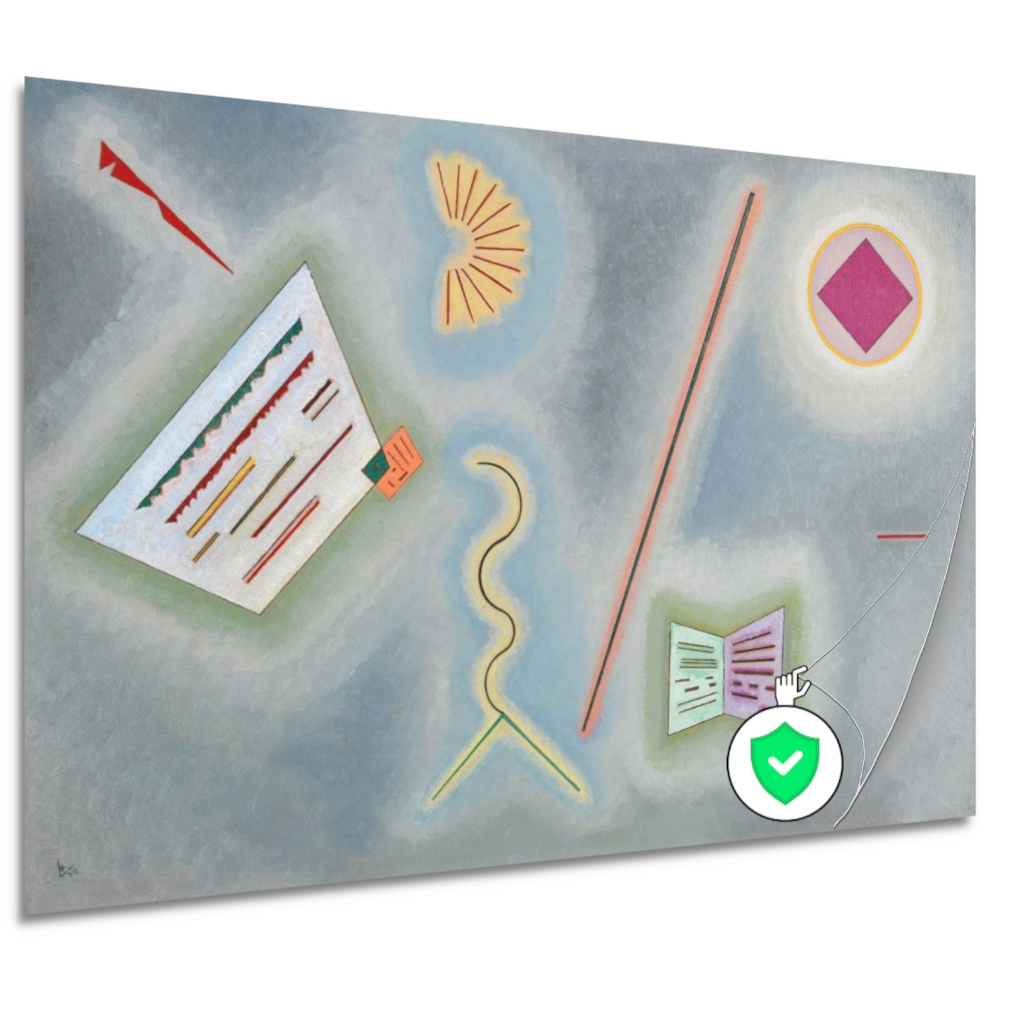 Oppervlakken en lijnen - Wassily Kandinsky poster