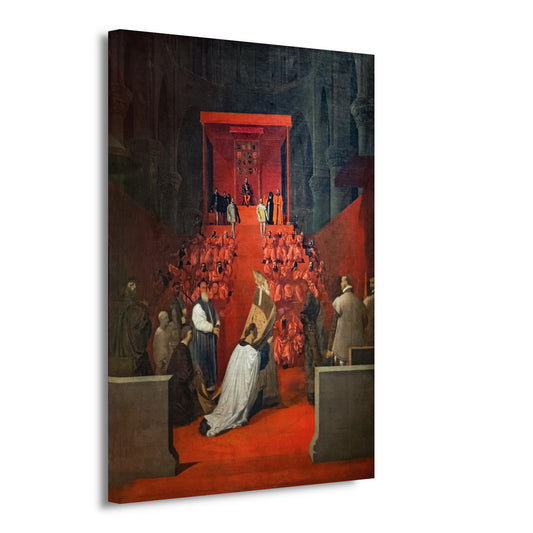 De hertog van Alba in Sint-Goedele in Brussel - Jean-Auguste-Dominique Ingres canvas