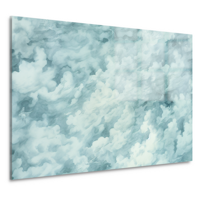 Schilderij van wolken in abstracte stijl acrylglas